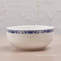 Blue Pattern 7'' porcelain Soup bowls ,Porcelain serving bowls for hotel and restanrant.